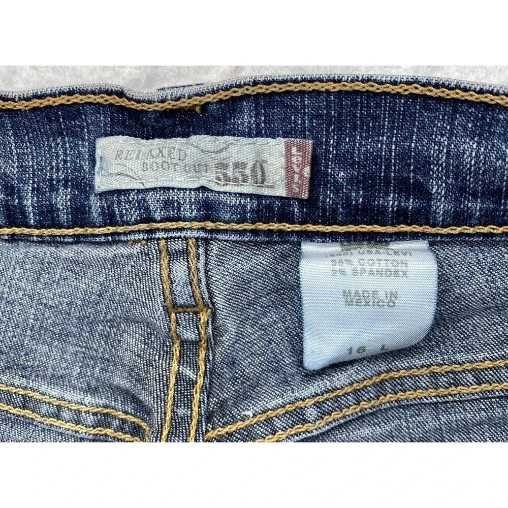 Levi's  550 Jeans Women Size 16 Boot Cut High Rise Relaxed Fit Denim Vintage - Picture 6 of 13